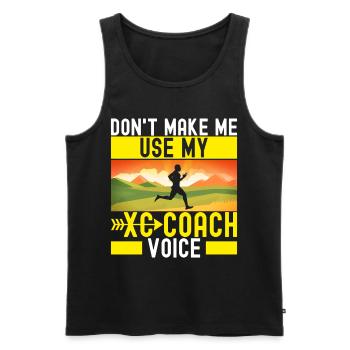 XC Running Running Runner Cross Country - Men's Premium Organic Tank Top - black - Front - Michal (187cm)