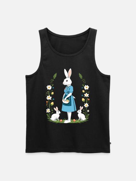 Nurse Bunny Easter Bunny Nurse - Men's Premium Organic Tank Top - black