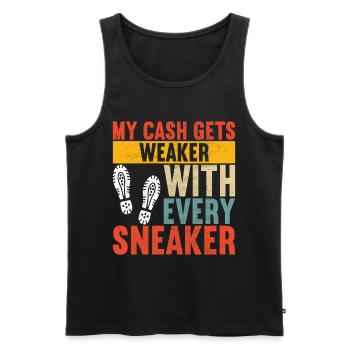 Sneakerhead Sneaker Collector - Men's Premium Organic Tank Top - black - Front - AI Model Male 178 light (178cm)