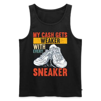 Sneakerhead Sneaker Collector - Débardeur bio Premium Homme - noir - Devant - Michal (187cm)