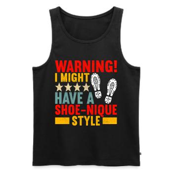 Sneakerhead Sneaker Collector - Men's Premium Organic Tank Top - black - Front - AI Model Male 178 light (178cm)