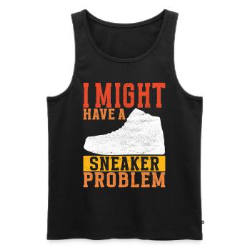 Sneakerhead Sneaker Collector - Men's Premium Organic Tank Top - black - Front - AI Model Male 178 light (178cm)