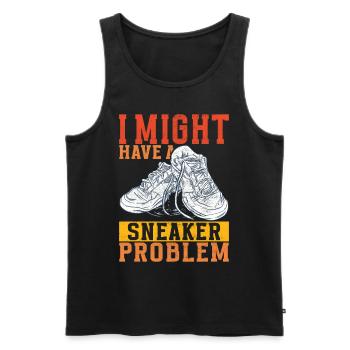 Sneakerhead Sneaker Collector - Men's Premium Organic Tank Top - black - Front - AI Model Male 178 light (178cm)