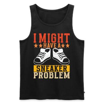 Sneakerhead Sneaker Collector - Men's Premium Organic Tank Top - black - Front - AI Model Male 178 light (178cm)