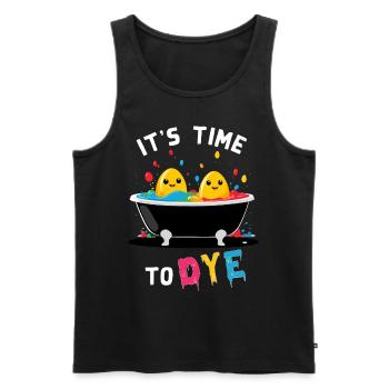 Lustiges Eierfärben Farben Zu Ostern Künstler - Männer Premium Bio Tank Top - Schwarz - Vorne - Michal (187cm)