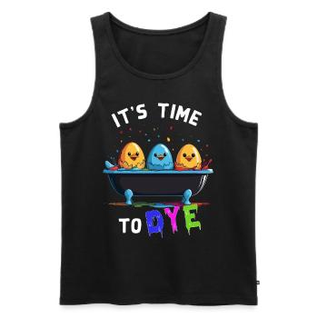 Lustiges Eierfärben Farben Zu Ostern Künstler - Männer Premium Bio Tank Top - Schwarz - Vorne - Michal (187cm)