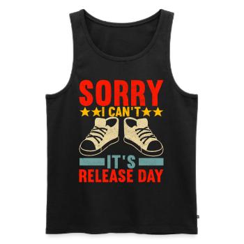 Sneakerhead Sneaker Collector - Men's Premium Organic Tank Top - black - Front - AI Model Male 178 light (178cm)