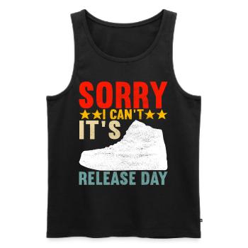Sneakerhead Sneaker Collector - Men's Premium Organic Tank Top - black - Front - AI Model Male 178 light (178cm)