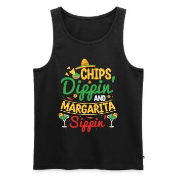 Cinco De Mayo Fiesta T-shirt - Débardeur bio Premium Homme - noir - Devant - Michal (187cm)
