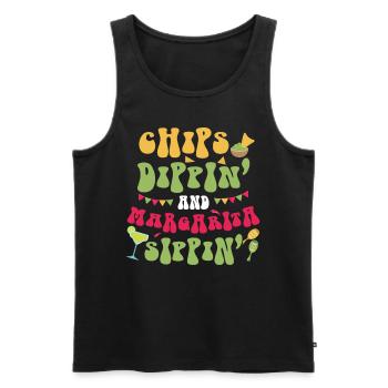Cinco De Mayo Fiesta T-shirt - Débardeur bio Premium Homme - noir - Devant - Michal (187cm)