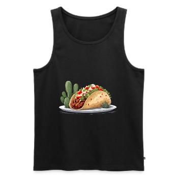 Cinco De Mayo Taco Liebhaber Aesthetic Streetwear - Männer Premium Bio Tank Top - Schwarz - Vorne - Michal (187cm)
