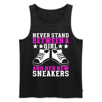 Sneakerhead Sneaker Collector - Men's Premium Organic Tank Top - black - Front - AI Model Male 178 light (178cm)