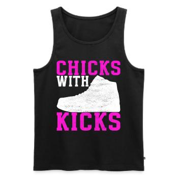 Sneakerhead Sneaker Collector - Men's Premium Organic Tank Top - black - Front - AI Model Male 178 light (178cm)