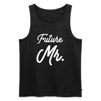 Matching Bachelor Future Mr - Men's Premium Organic Tank Top - black - Front - Michal (187cm)