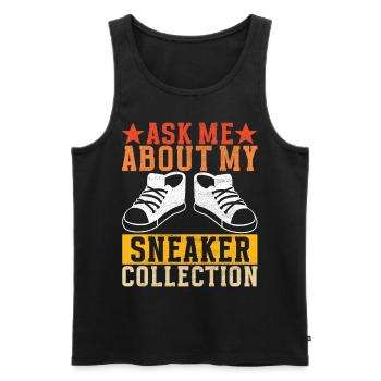 Sneakerhead Sneaker Collector - Men's Premium Organic Tank Top - black - Front - AI Model Male 178 light (178cm)