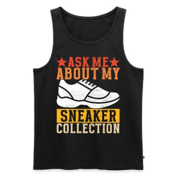 Sneakerhead Sneaker Collector - Débardeur bio Premium Homme - noir - Devant - Michal (187cm)