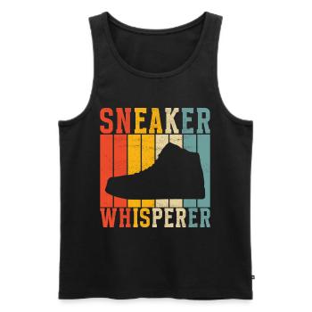 Sneakerhead Sneaker Collector - Débardeur bio Premium Homme - noir - Devant - Michal (187cm)