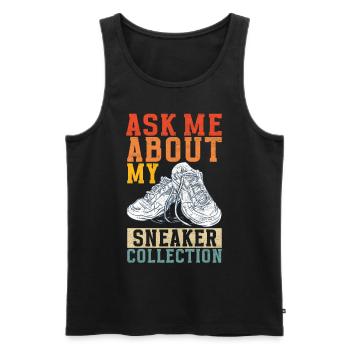 Sneakerhead Sneaker Collector - Men's Premium Organic Tank Top - black - Front - AI Model Male 178 light (178cm)