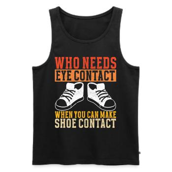 Sneakerhead Sneaker Collector - Men's Premium Organic Tank Top - black - Front - AI Model Male 178 light (178cm)