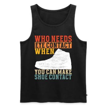 Sneakerhead Sneaker Collector - Men's Premium Organic Tank Top - black - Front - AI Model Male 178 light (178cm)