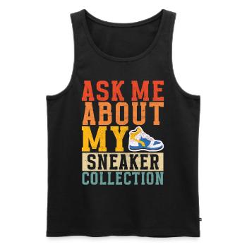 Sneakerhead Sneaker Collector - Débardeur bio Premium Homme - noir - Devant - Michal (187cm)