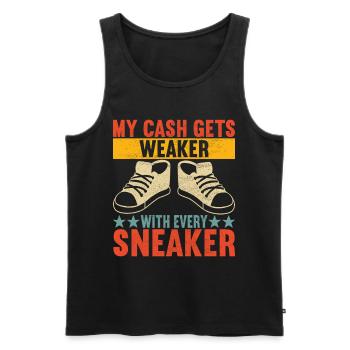 Sneakerhead Sneaker Collector - Débardeur bio Premium Homme - noir - Devant - Michal (187cm)