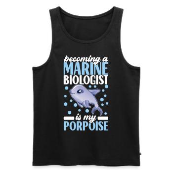 Marine Biology Marine Biologist - Men's Premium Organic Tank Top - black - Front - AI Model Male 178 light (178cm)
