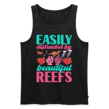 Marine Biology Marine Biologist - Men's Premium Organic Tank Top - black - Front - AI Model Male 178 light (178cm)