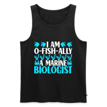 Marine Biology Marine Biologist - Men's Premium Organic Tank Top - black - Front - AI Model Male 178 light (178cm)