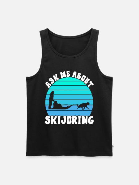 Sledding Sled Dogs - Men's Premium Organic Tank Top - black