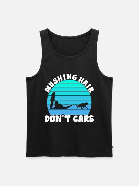Sledding Sled dogs - Men's Premium Organic Tank Top - black