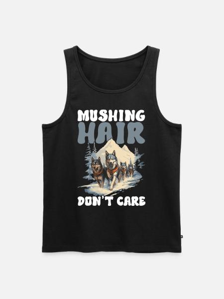 Sledding Sled Dogs - Men's Premium Organic Tank Top - black
