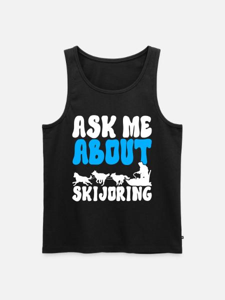 Sledding Sled dogs - Men's Premium Organic Tank Top - black