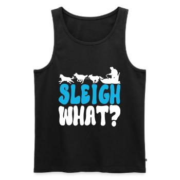 Sledding Sled dogs - Men's Premium Organic Tank Top - black - Front - AI Model Male 178 light (178cm)