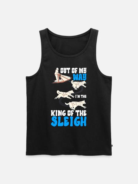 Sledding Sled dogs - Men's Premium Organic Tank Top - black