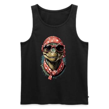 Drôle Dinosaure Maman Maman Dinosaure Cool Femme - Débardeur bio Premium Homme - noir - Devant - Michal (187cm)