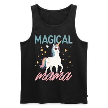 Magical Mom Unicorn Mom Funny Design - Men's Premium Organic Tank Top - black - Front - Michal (187cm)
