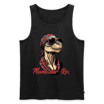 Mamasaur Rex Drôle Dinosaure Mère Iconique - Débardeur bio Premium Homme - noir - Devant - Michal (187cm)