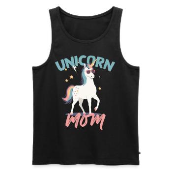 Einhorn Mama Einhörner Liebende Lustige Stylisch - Männer Premium Bio Tank Top - Schwarz - Vorne - Michal (187cm)