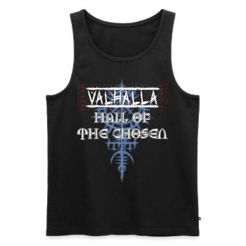 Valhalla - Salle des élus - Débardeur bio Premium Homme - noir - Devant - AI Model Male 178 light (178cm)