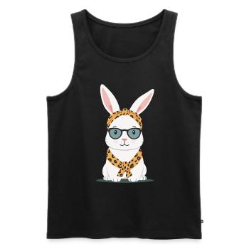 Mommy Bunny Cute Bunny Mom Cute Easter Bunny - Men's Premium Organic Tank Top - black - Front - AI Model Male 178 light (178cm)