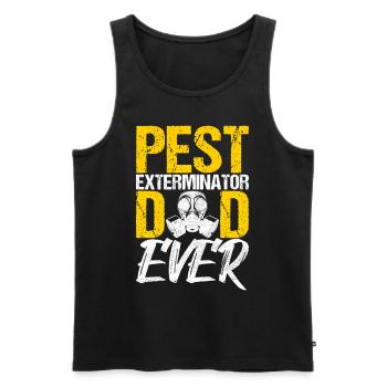 Pest Control Exterminator - Men's Premium Organic Tank Top - black - Front - AI Model Male 178 light (178cm)