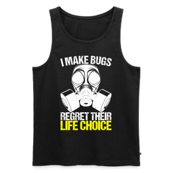 Pest Control Exterminator - Men's Premium Organic Tank Top - black - Front - AI Model Male 178 light (178cm)