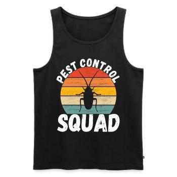 Pest Control Exterminator - Men's Premium Organic Tank Top - black - Front - AI Model Male 178 light (178cm)