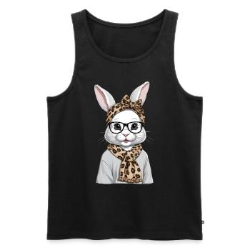 Mommy Bunny Cute Bunny Mom Cute Easter Bunny - Men's Premium Organic Tank Top - black - Front - AI Model Male 178 light (178cm)