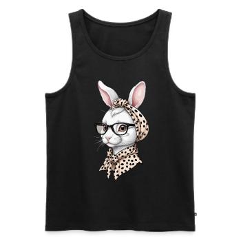 Mommy Bunny Cute Bunny Mom Cute Easter Bunny - Men's Premium Organic Tank Top - black - Front - AI Model Male 178 light (178cm)