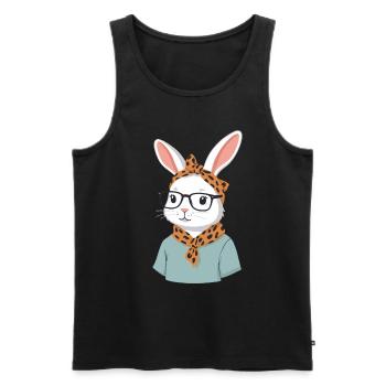 Mommy Bunny Cute Bunny Mom Cute Easter Bunny - Men's Premium Organic Tank Top - black - Front - AI Model Male 178 light (178cm)