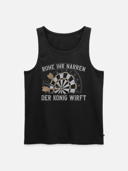 Darts Player King Shirt - Men's Premium Organic Tank Top -