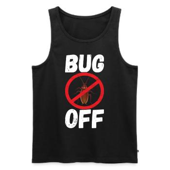 Pest Control Exterminator - Men's Premium Organic Tank Top - black - Front - AI Model Male 178 light (178cm)