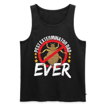 Pest Control Exterminator - Men's Premium Organic Tank Top - black - Front - AI Model Male 178 light (178cm)